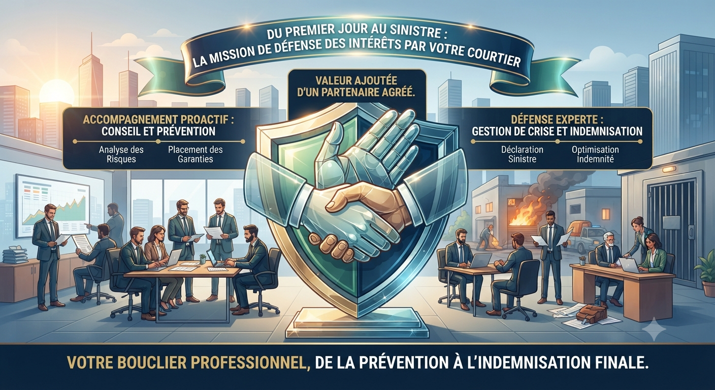 Du premier jour au sinistre : la mission de défense des intérêts par votre courtier